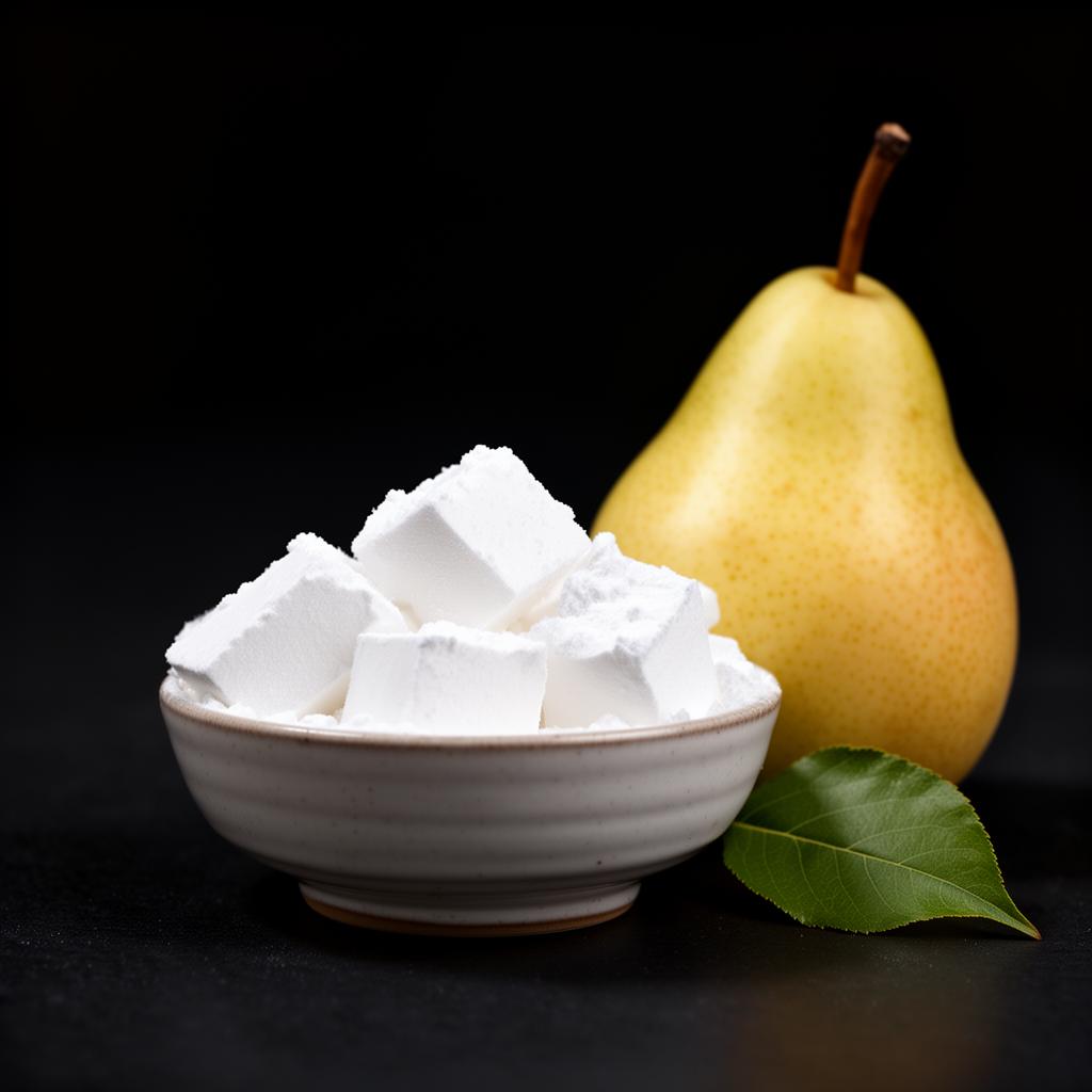 Dove Pear scented cornstarch chunks