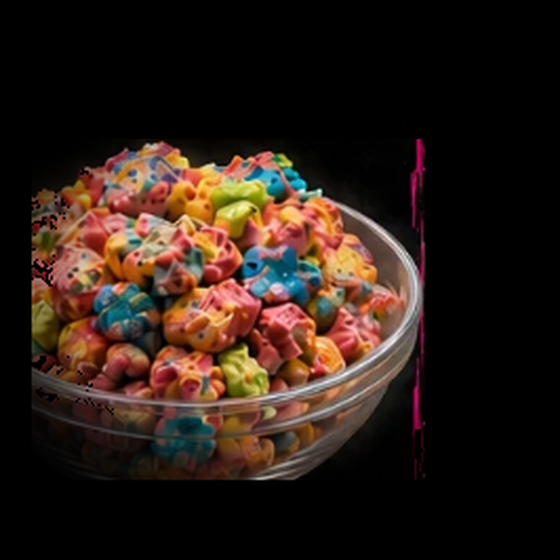 Fruity Pebbles cornstarch chunks
